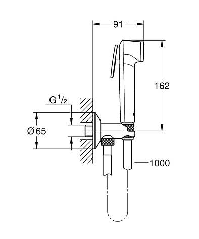 Гігієнічний душовий набір Grohe Tempesta-F Trigger Spray (26358000), фото 3