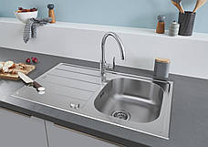 Мийка для кухні з неіржавкої сталі Grohe K200 (31552SD1), фото 5
