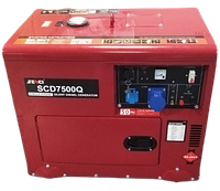 Дизельный генератор SCD 7500Q SENCI мощностью 5,5 кВт в звукоизолированном корпусе