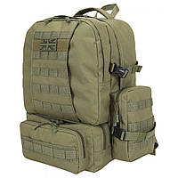 Тактический военный рюкзак 50л олива KOMBAT UK Армейский рюкзак с отделом для ноутбука