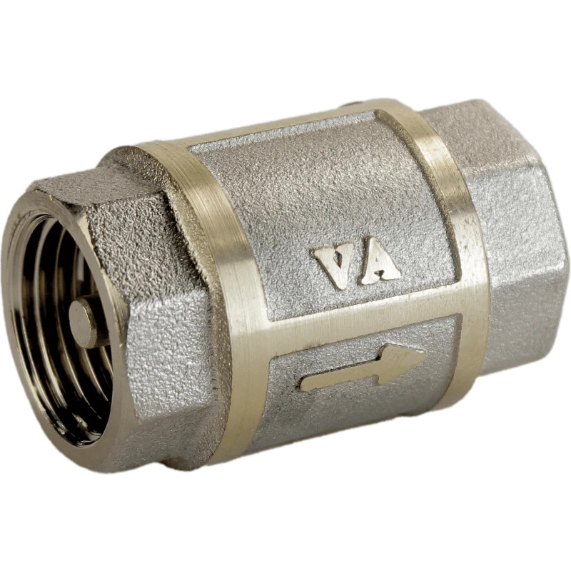 Клапан зворотного ходу води нікельований 1/2″ВР х 1/2″ВР ливарний Б3601А(нк) VA (000027456)
