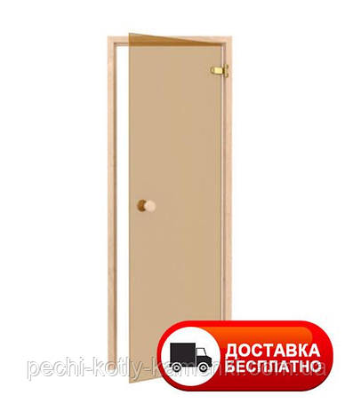 Двері для сауни та лазні Thermory Trendline Bronze 70х190 мм, фото 1