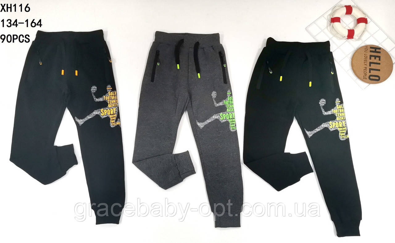 Спортивні теплі штани для хлопчика, Taurus, 134,152 см,  № XH-116, фото 1