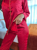 Червона піжама. Жіночий домашній костюм. Набори для сну., фото 8