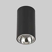 Чёрный накладной светильник 10см 4W (906-COB53 BK-CR)