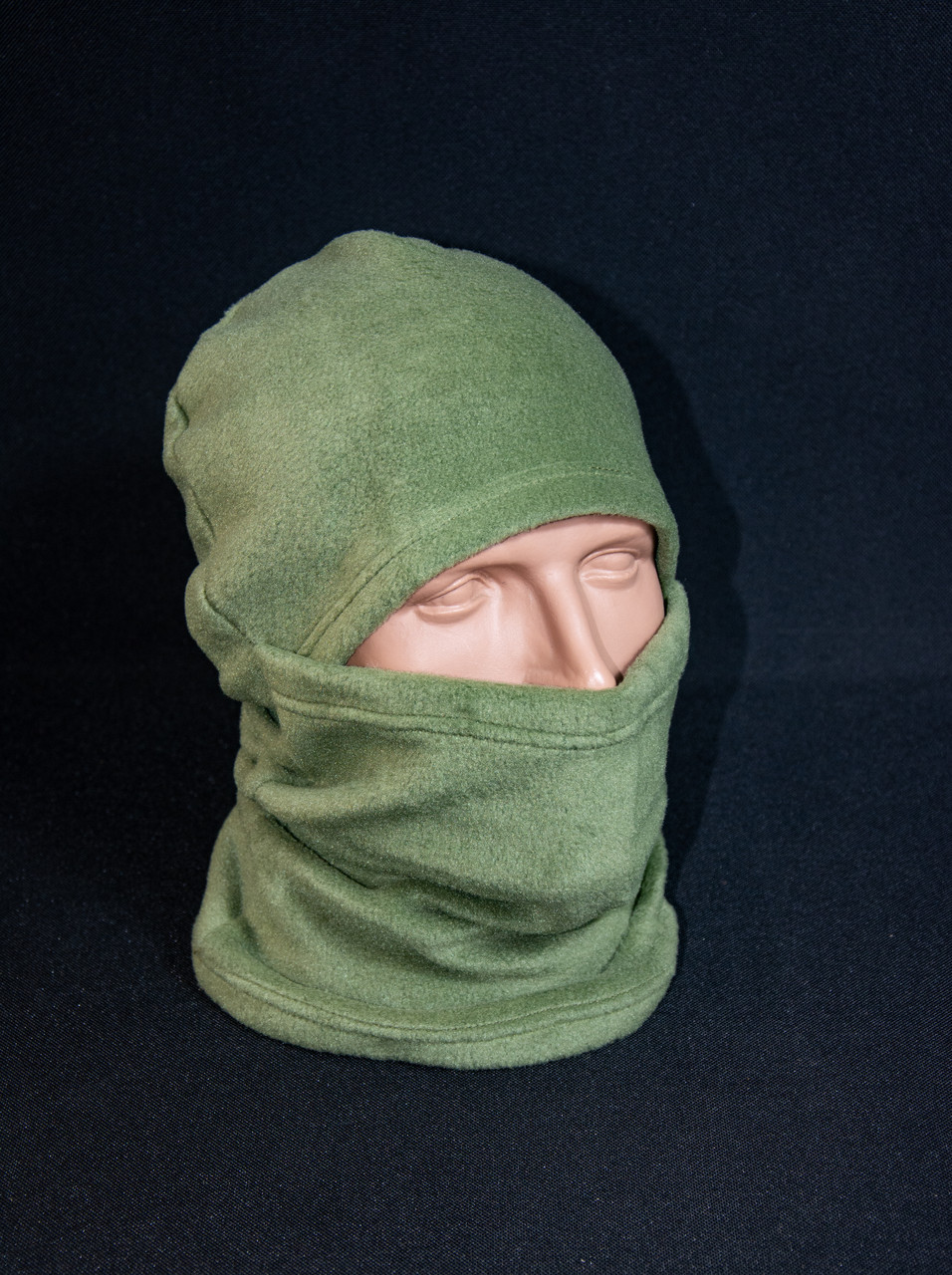 Балаклава з флісу 240 г/м колір army green р.58-60, фото 1
