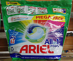 Ariel Color Protect  All in 1 капсули для прання кольорових речей 63 шт