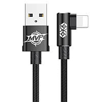 Кабель для Айфона Baseus MVP Elbow L-образное подключение USB to Lightning 1.5A (2m) (CALMVP-A), Черный