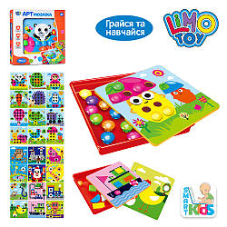 Мозаїка дитяча Limo Toy 808-9-10 картинки 12 шт., фішки, 2 різновиди