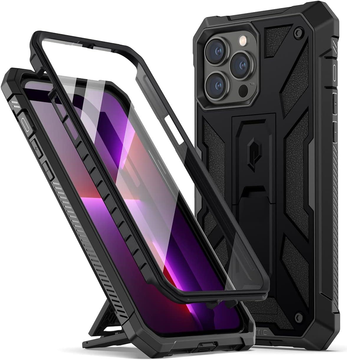 Захисний чохол 360° Poetic Spartan Matte Black для iPhone 13 Pro Max, фото 1