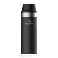 Термокружка STANLEY CLASSIC TRIGGER - ACTION 470 МЛ TRAVEL MUG ЧЁРНАЯ (10-06439-031)