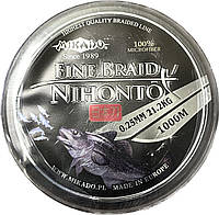 Шнур Mikado Fine Braid 1000м 0.25