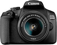 Фотоапарат Canon EOS 2000D EF-S 18-55 mm 24.1MP f/3.5-5.6 IS II Full HD Гарантія 24 місяців + 64GB SD Card