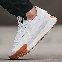 Кроссовки мужские и женские Adidas Futro White / Адидас Футро белые