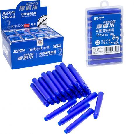 Від 40 шт. Капсулы до перьевой ручки "пишет-стирает" синие 5406 купити дешево оптом в інтернет-магазині