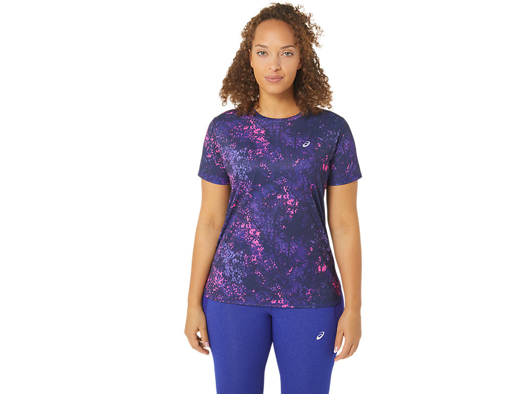 Футболка спортивна жіноча Asics ALL OVER PRINT SS TOP 2012C853 400