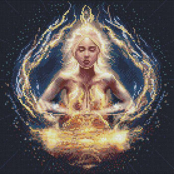 Алмазна мозаїка Управління стихіями з голограмними стразами (AB) Niki Agrua 40х40 Ідейка (AMO7599)