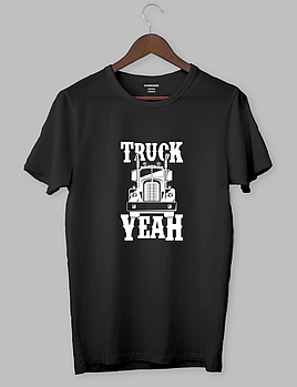 Крута футболка з прикольним принтом "TRUCK YEAH"