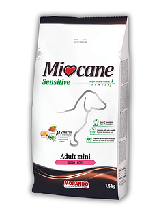 Сухий корм для собак малих порід Morando Miocane Mini Sensitive Monoprotein свинина 1,5 kg