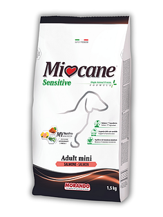 Сухий корм для собак малих порід Morando Miocane Mini Sensitive Monoprotein лосось 1,5 kg