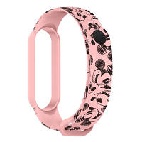 Ремінець для фітнес-браслета Armorstandart Cartoon для Xiaomi Mi Band 7/6/5 Mickey Pink (ARM59255)