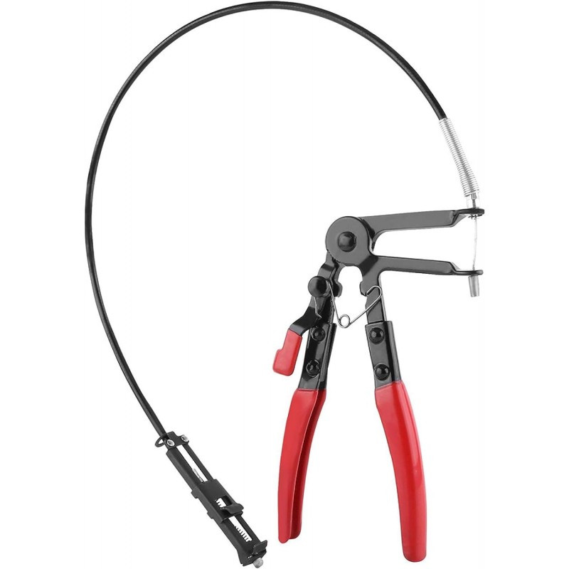 Знімач для хомутів патрубків з гнучким тросом та фіксатором Rewolt T4196, фото 1