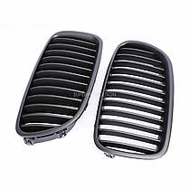 Решітка ноздрі BMW (БМВ) 5 Series F10 F11 F18 (2010 - 2017) Чорный Мат, фото 4