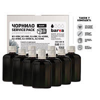 Чернила Barva Canon CLI-521/CL-511 Black 10x100мл ServicePack (C521-1SP-B)