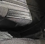 Чоловіча брендова сумка через плече (1016-6) чорна, фото 8
