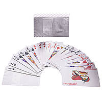 Карты игральные покерные пластиковые SP-Sport Silver Poker Cards 4567-S 54 карты