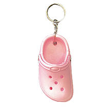 Брелок для ключів / Джибітс Crocsик світло-рожевий, фото 2