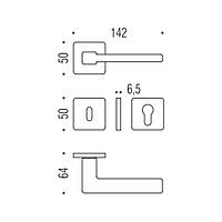Ручка Colombo Esprit BT 11 мат хром R ф/з