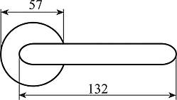 Ручка Fimet 106-269 F02 Michelle мат.латунь R ф/з