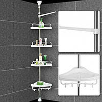 Угловая полка для ванной Multi Corner Shelf, Gp, 4 уровня, Хорошее качество, 3, 2 м, 4 уровня,3, Угловая полка