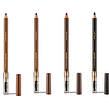 Пудровий Олівець для брів з щіточкою для укладання Powder Pencil Brow Paese 1,19g (dark brown), фото 7