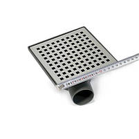Зливний трап DRAIN KLEPPER 15x15 см, горизонтальний, з сухим затвором, грати квадратні Sanpreis, фото 9