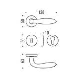 Ручка Colombo Mach CD 81 RSMY мат.хром R кл., фото 2