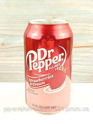 Газований напій Dr. Pepper Strawberries s Cream 355 мл США