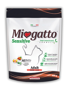 Сухий корм для котів Morando Miogatto Sensitive Monoprotein лосось 400 g