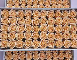 Персикова мильна троянда (Корея) для створення розкішних нев'янучих букетів і композицій з мила