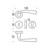 Ручка Colombo Edo MH11 мат.хром R ф / з