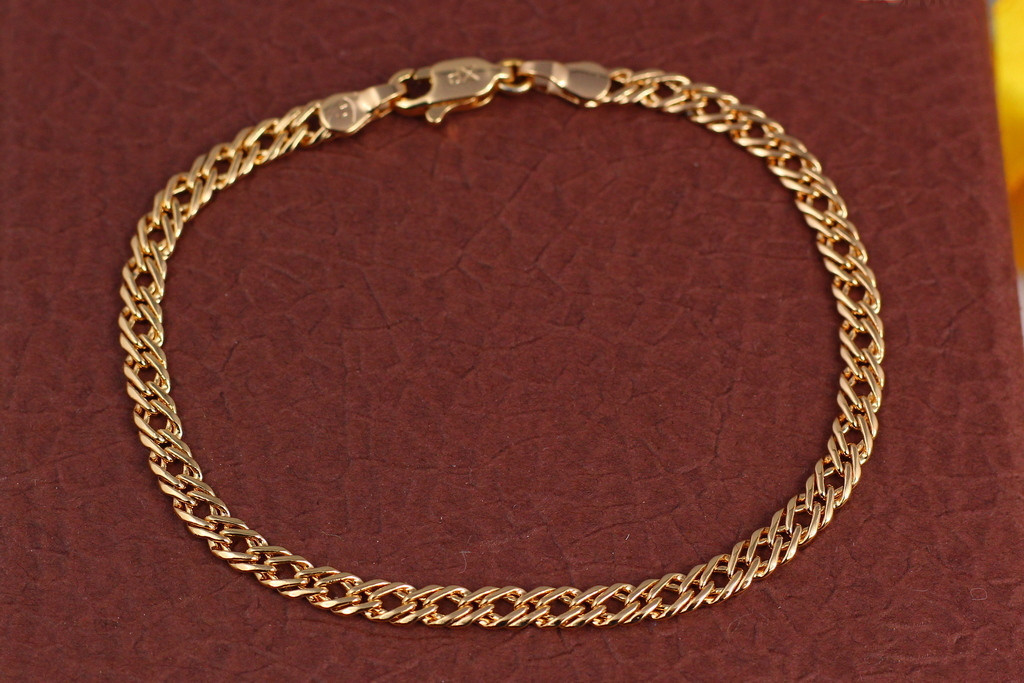 Браслет Xuping Jewelry ромб 19 см 4 мм золотистий