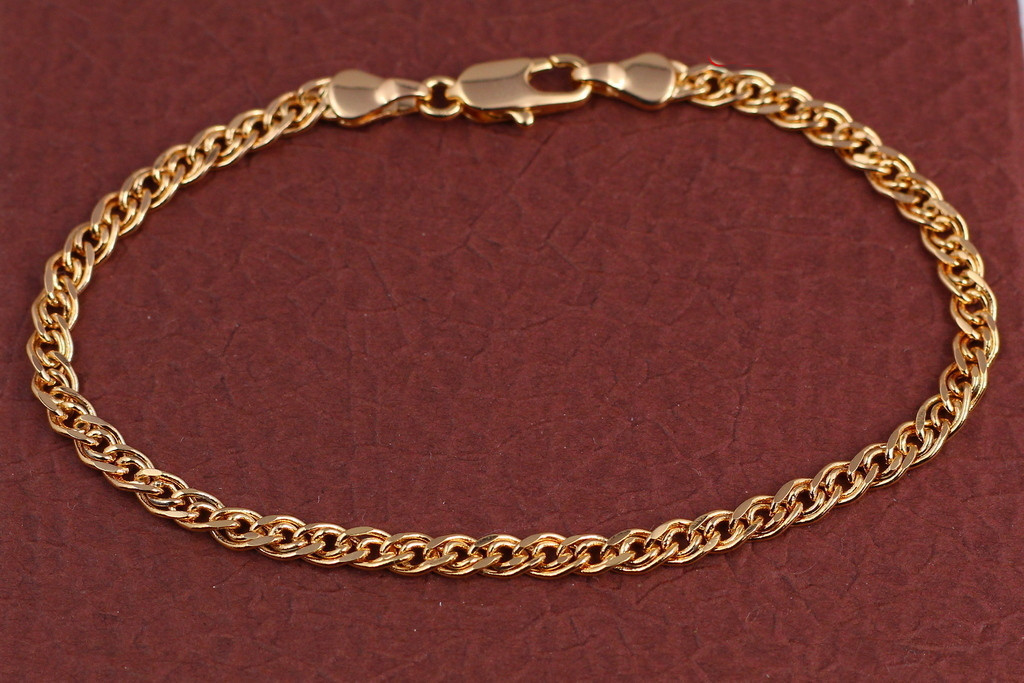 Браслет Xuping Jewelry нона 19 см 3.5 мм золотистий