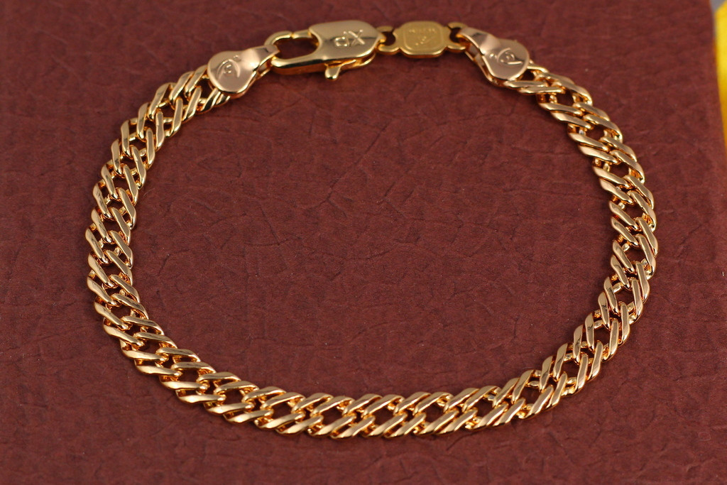 Браслет Xuping Jewelry ромб 21см 5 мм золотистий