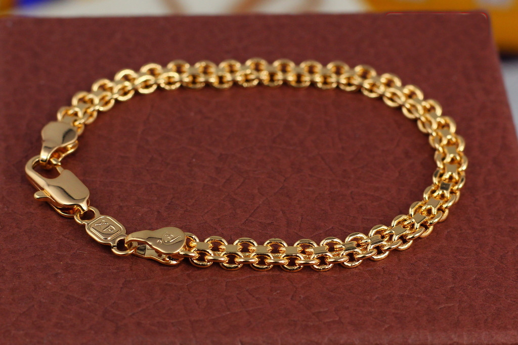 Браслет Xuping Jewelry бісмарк 20 см 5 мм золотистий