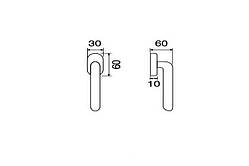 Ручка віконна Fimet 106 D.K. F45  Michelle ант залізо