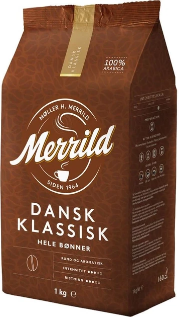 Зернова кава  Lavazza Merrild Dansk Klassisk 1 кг