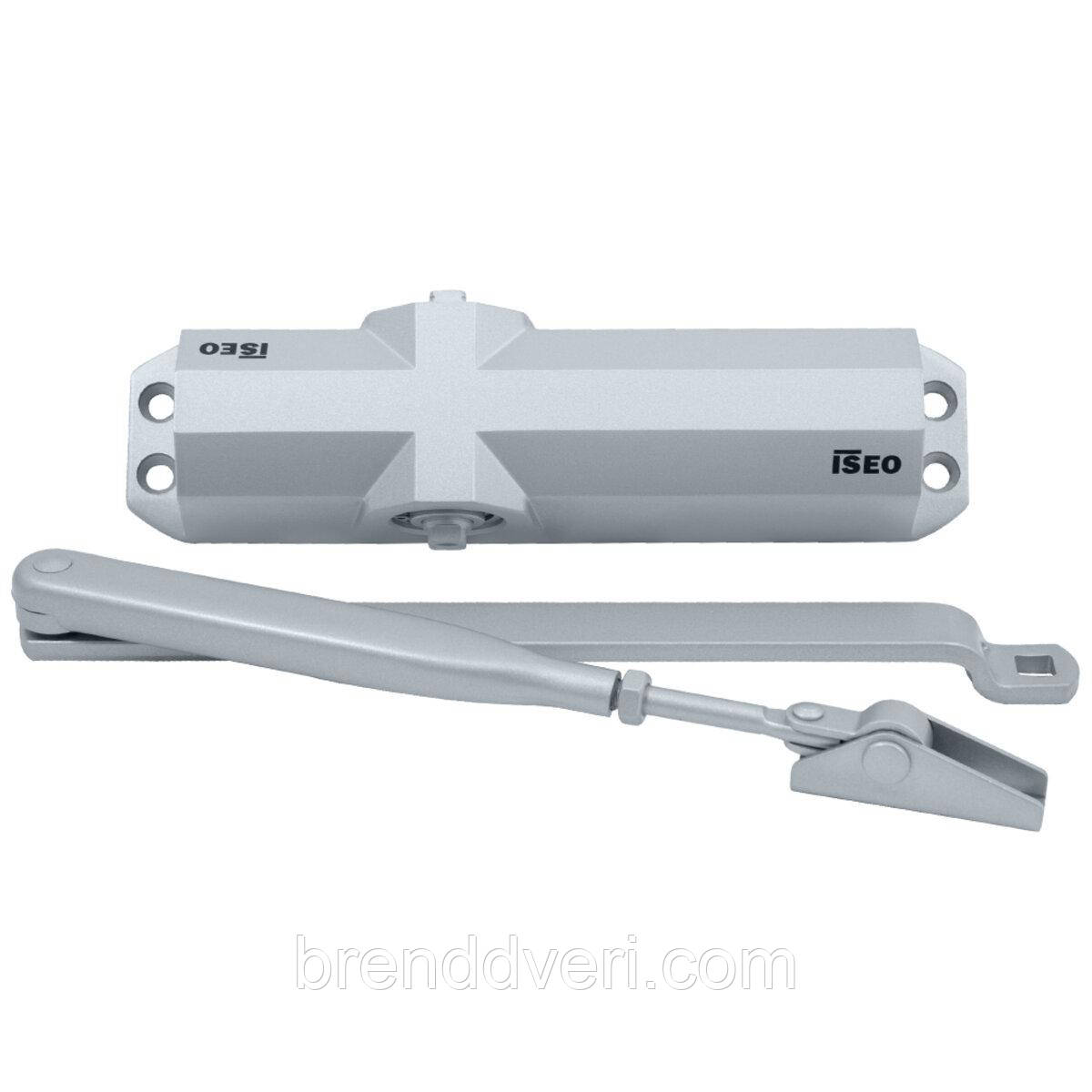 Iseo Дверний доводчик IS 50 (вага дверей до 100 кг) сріблястий, фото 1