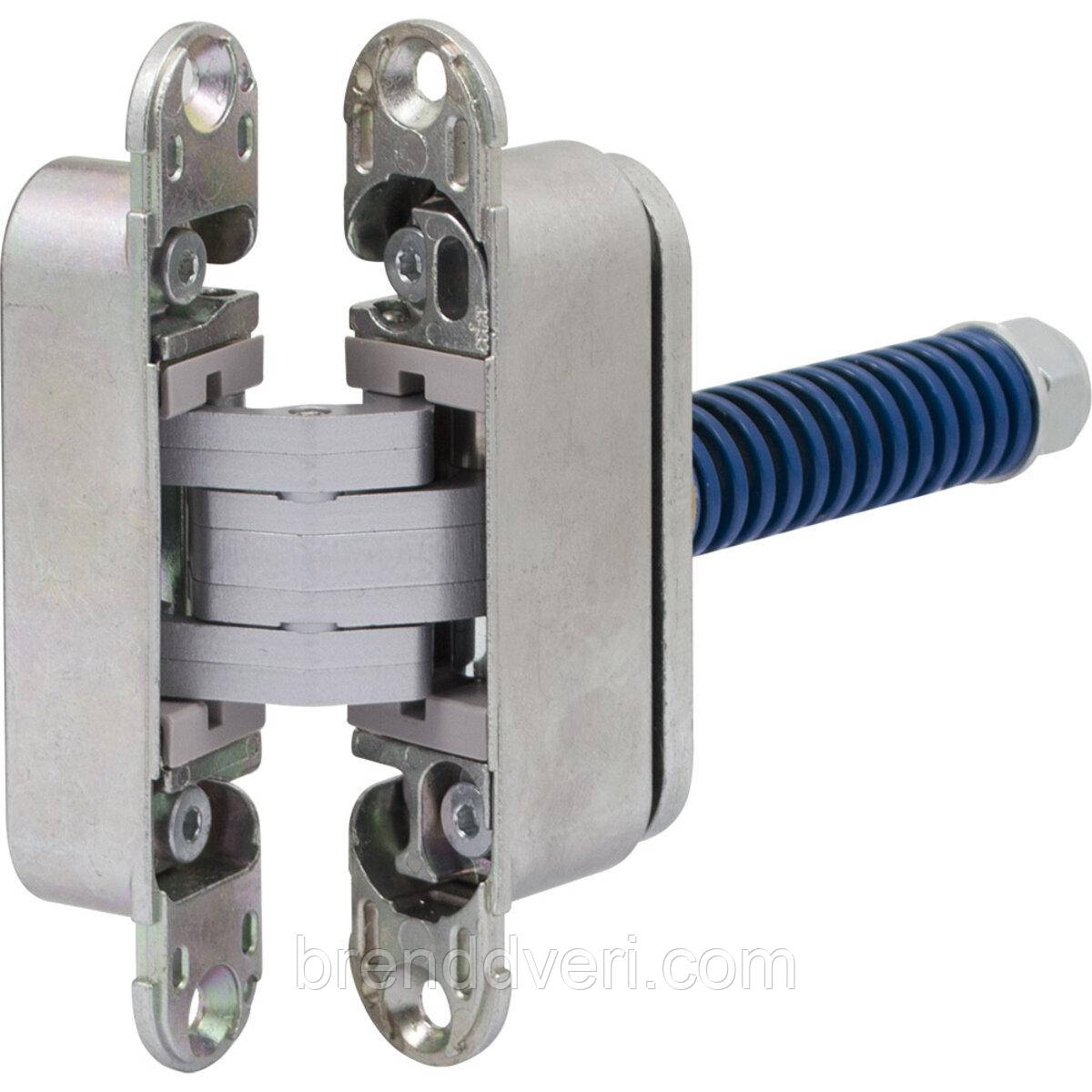 AGB Art. E390000334 Петля Eclipse 3.2 з доводчиком матовий хром, фото 1