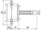 AGB Art. E390000334 Петля Eclipse 3.2 з доводчиком матовий хром, фото 2